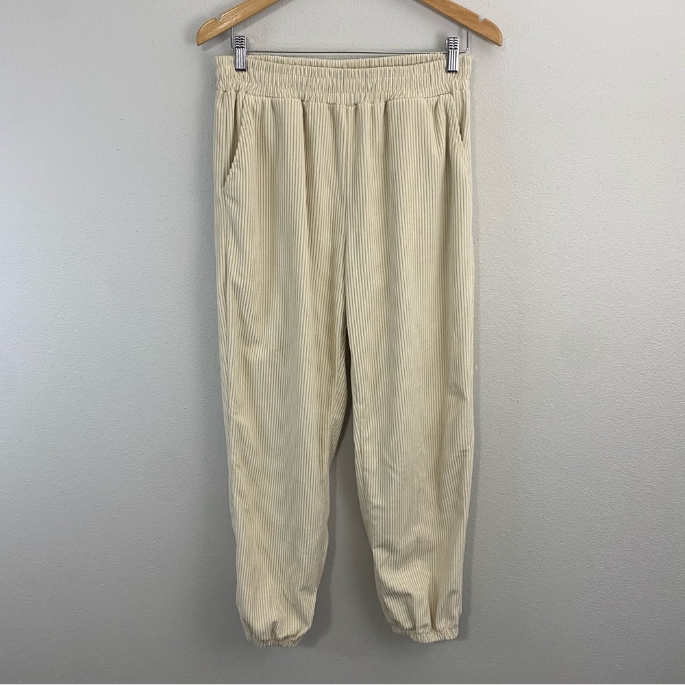 Dazy Ribbed Tan Jogger Pants Women’s Size Large